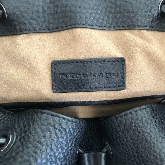 Mackage Black Leather backpack - Picture 6 of 6